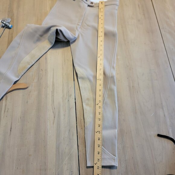 Equestrian Pants Women's Sz 28 Beige Riding Breeches Jodhoppers - Picture 10 of 12